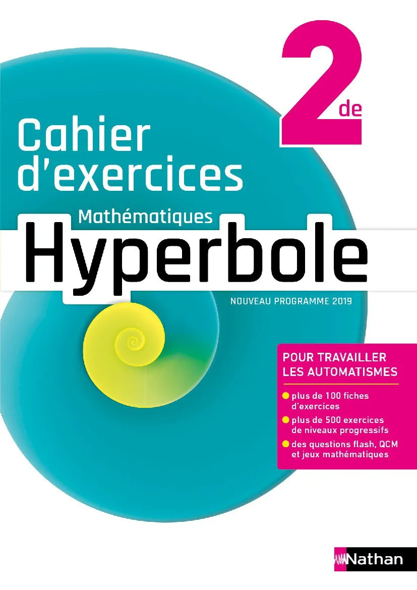 Photo de couverture de Cahier d'exercices Hyperbole